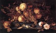 AST, Balthasar van der Still-life with Dish of Fruit  ffg oil painting reproduction